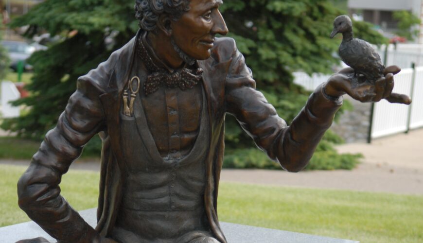 Hans Christian Andersen Statue - Scandinavian Heritage Park - Minot, North Dakota