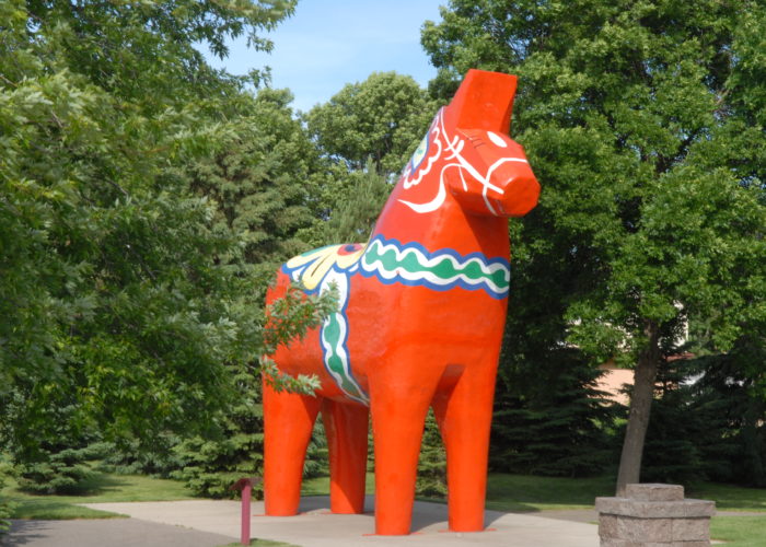 Dala Horse - Scandinavian Heritage Park - Minot, North Dakota